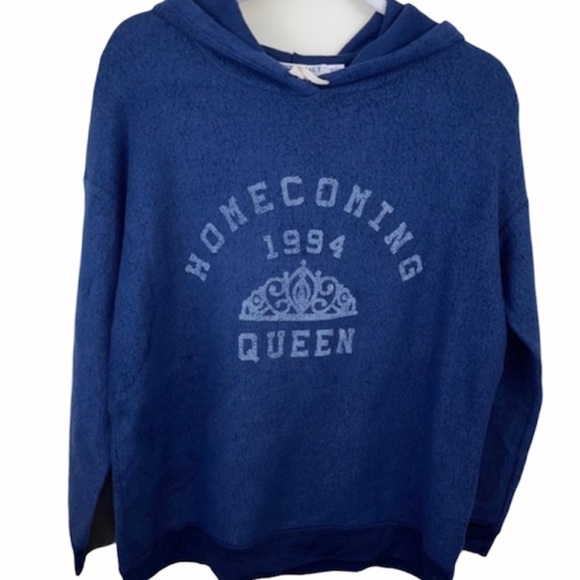 NEW Project Social T Blue Sweatshirt Homecoming Queen XS - Picture 2 of 14